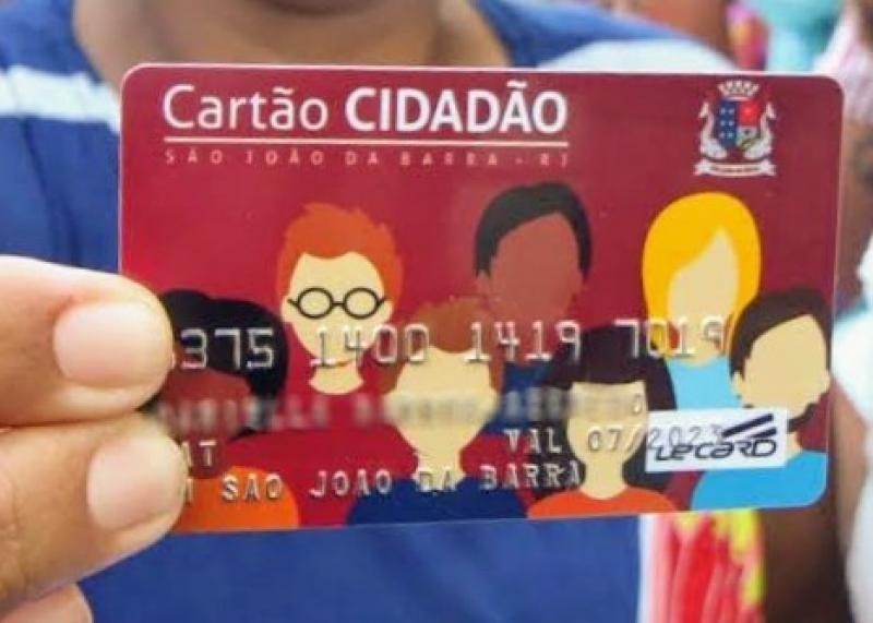 Cartão Cidadão, de SJB, será recarregado com R$ 600 na segunda