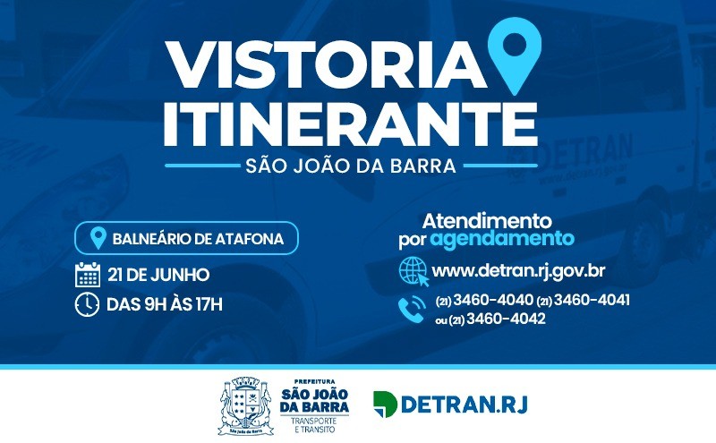 SJB recebe vistoria itinerante do Detran no dia 21 de junho