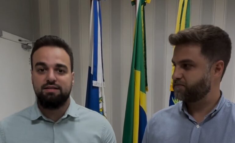 Wladimir Garotinho recebe Caio Vianna na Prefeitura de Campos