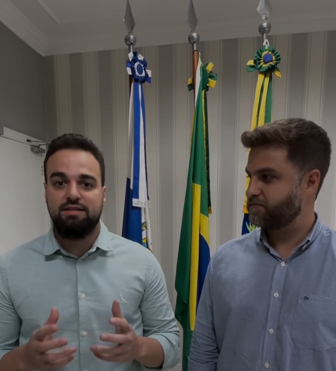 Wladimir Garotinho recebe Caio Vianna na Prefeitura de Campos