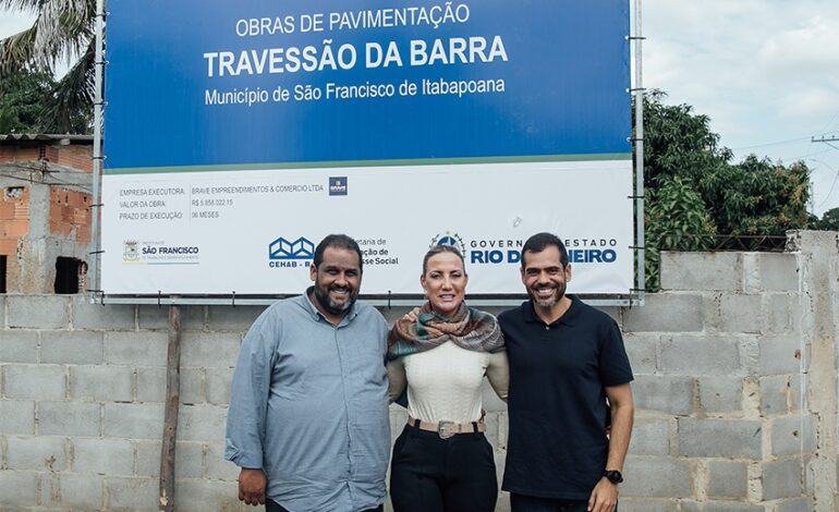 Travessão de Barra ganha pavimentação em 12 ruas