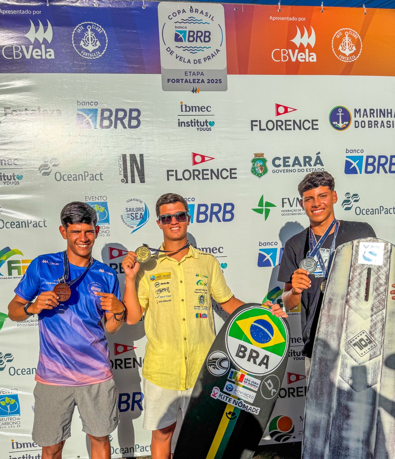 Vittinho é ouro na Copa Brasil de Vela de Praia de Fortaleza