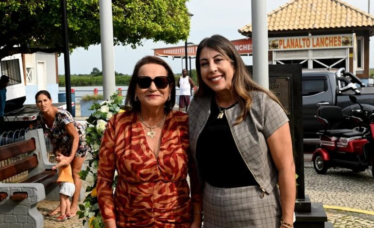 Se SFI vive clima de guerra, do outro lado da ponte reina a paz entre a atual e a ex-prefeita
