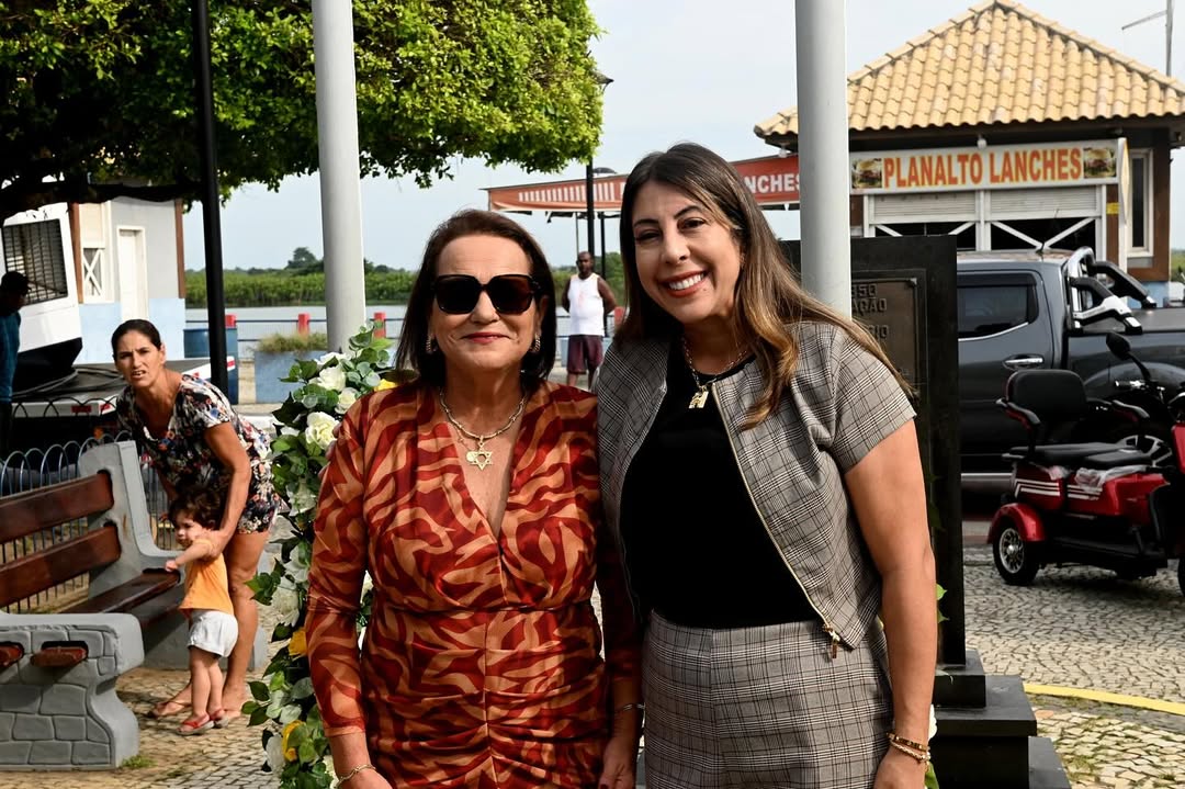 Se SFI vive clima de guerra, do outro lado da ponte reina a paz entre a atual e a ex-prefeita