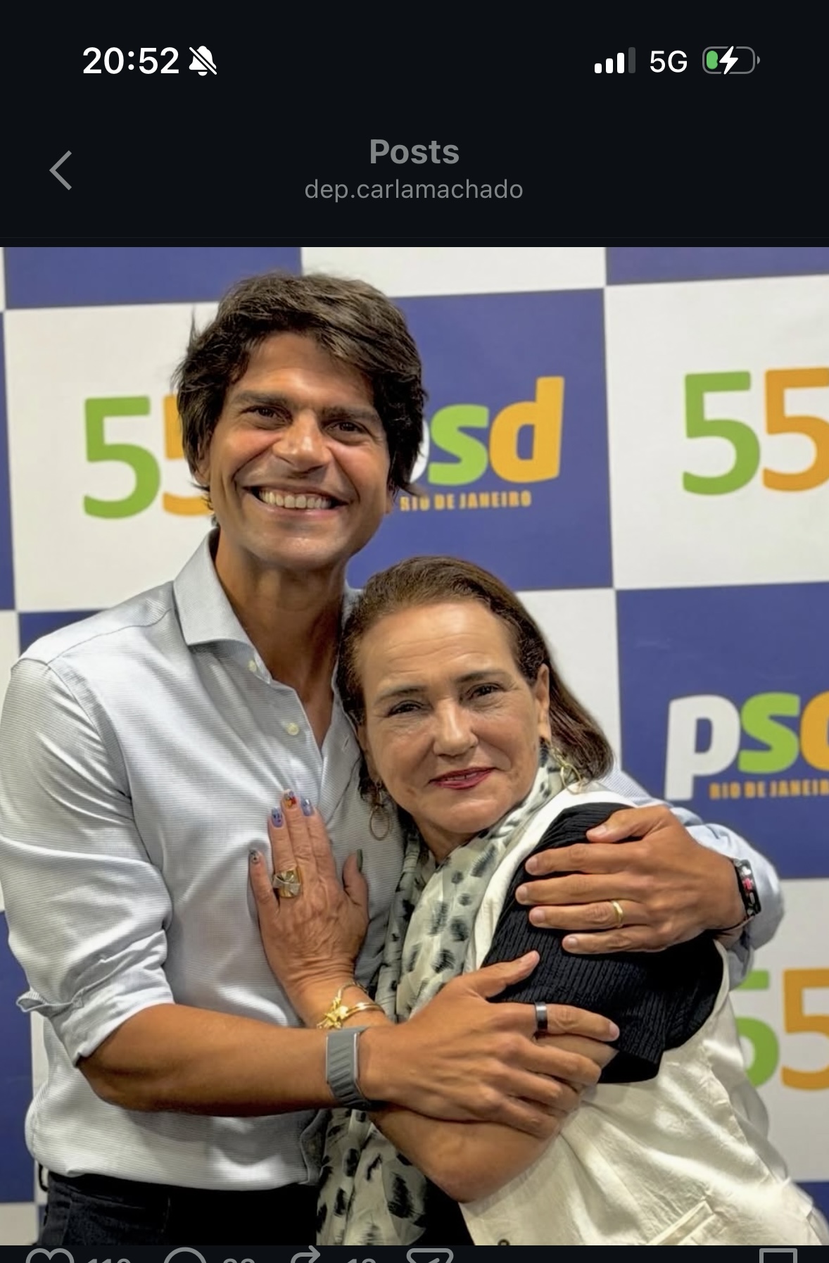 Carla Machado oficializa apoio a Paes e dialoga com caciques do PSD e MDB