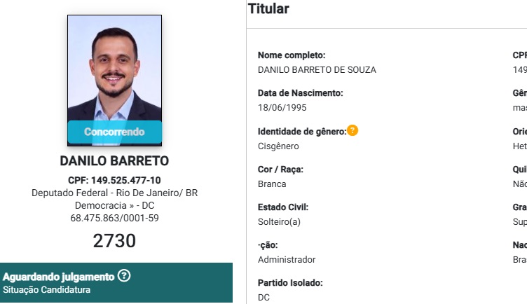 Danilo Barreto vai para a terceira eleição, agora a deputado federal