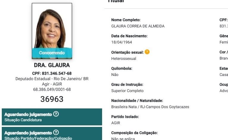 Não eram só duas… Drª Glaura também é candidata de Campos à Alerj pelo Agir