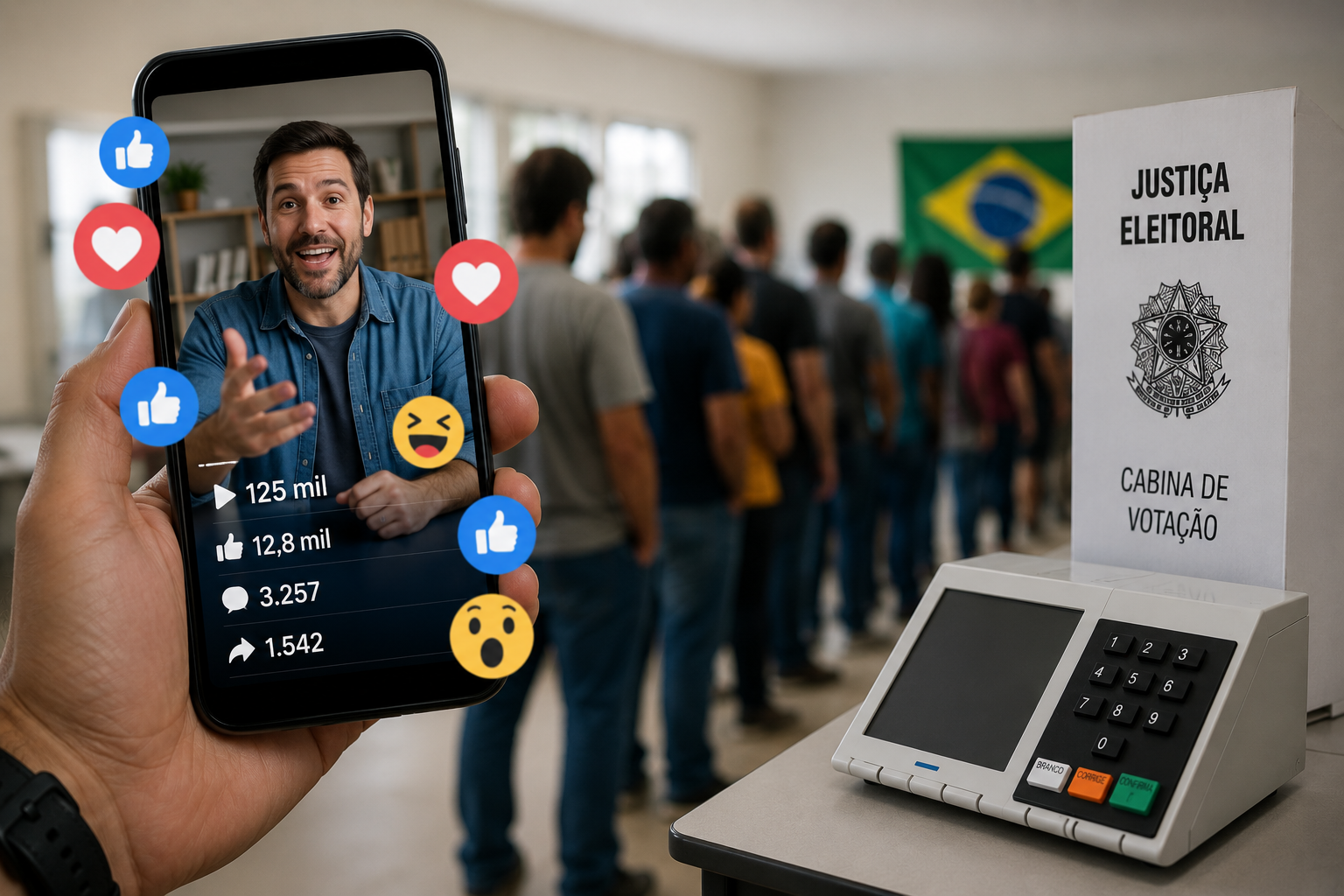Likes, views, engajamento… e os votos?