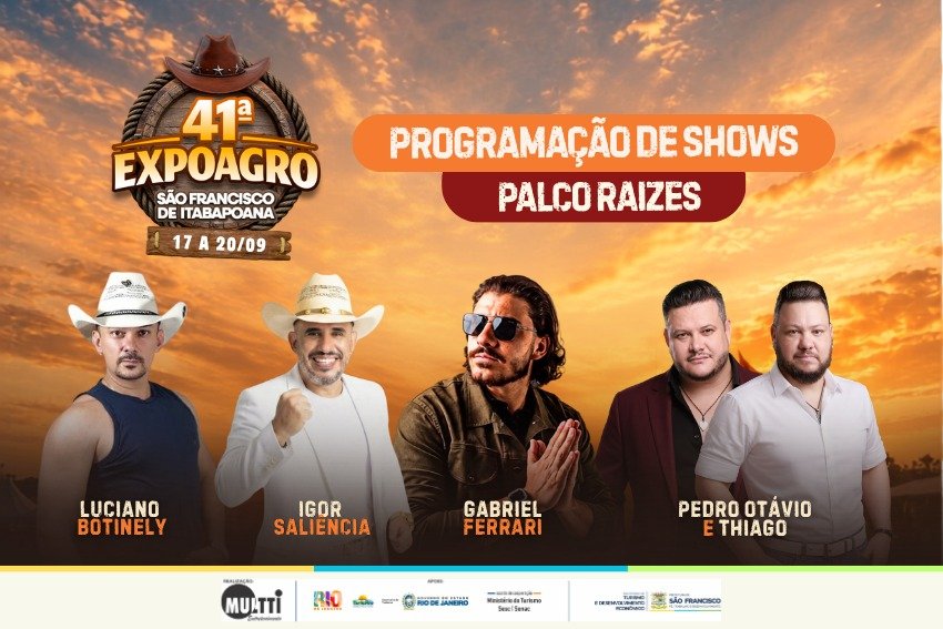 Palco Raízes vai receber artistas locais na 41ª Expo SFI