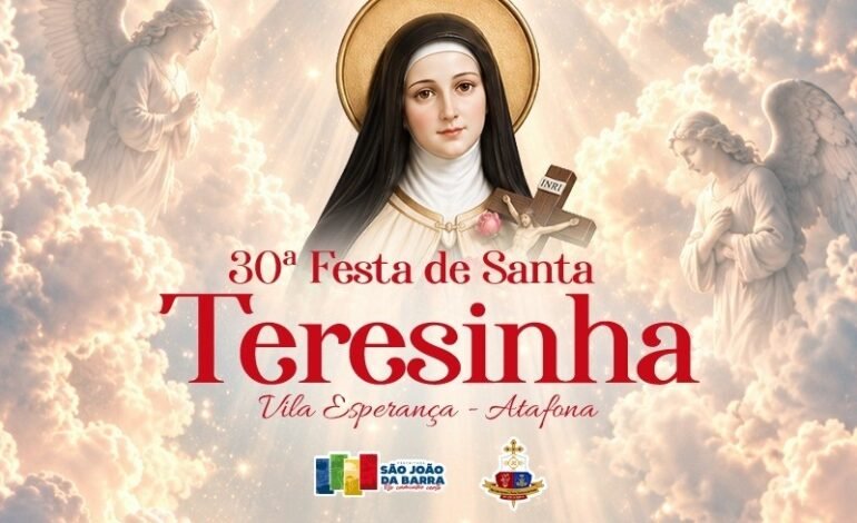 Festa de Santa Teresinha começa neste fim de semana em Atafona