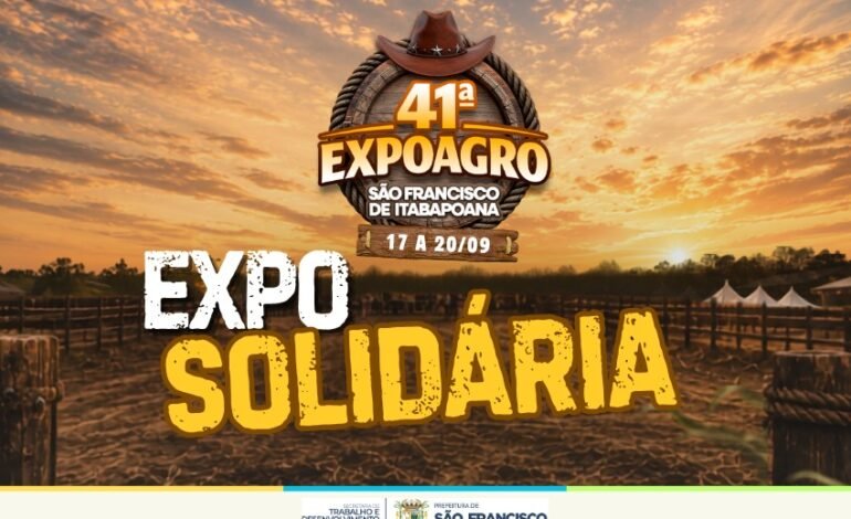 Entrada solidária na 41ª Expo de SFI vai beneficiar instituições da cidade