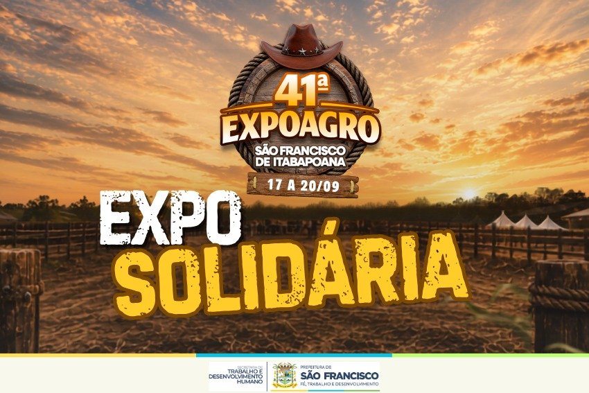 Entrada solidária na 41ª Expo de SFI vai beneficiar instituições da cidade