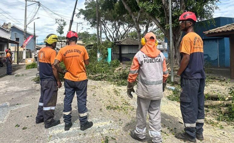 Defesa Civil de Campos realiza ação preventiva em Travessão