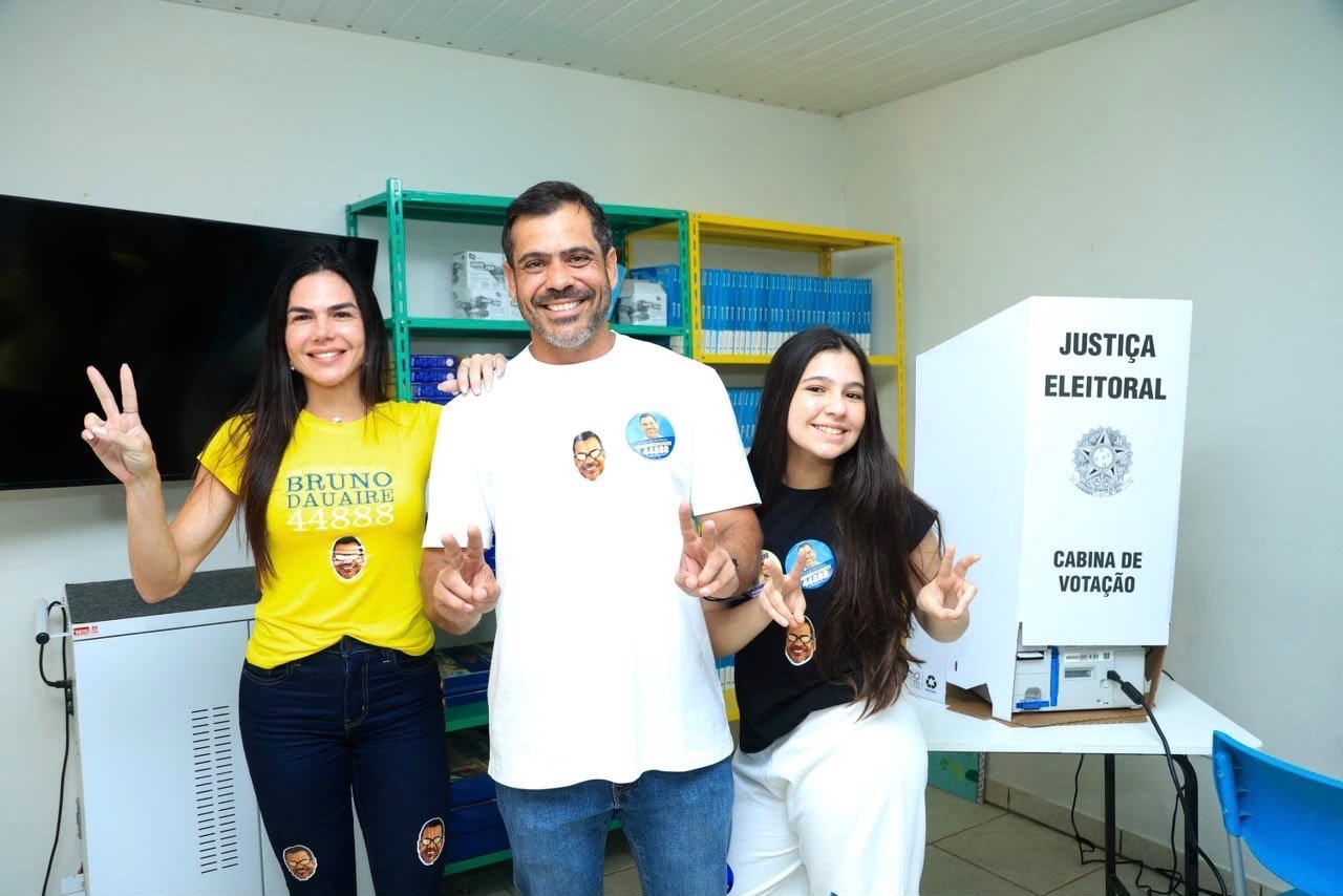 Bruno Dauaire vota em Grussaí e diz acreditar na vitória